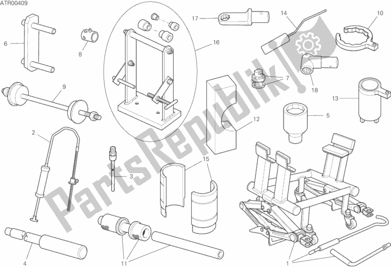 All parts for the 01b - Workshop Service Tools of the Ducati Multistrada 1260 Enduro Touring 2020